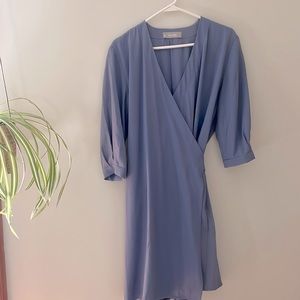 Everlane The Japanese GoWeave Long-Sleeve Mini Wrap Dress